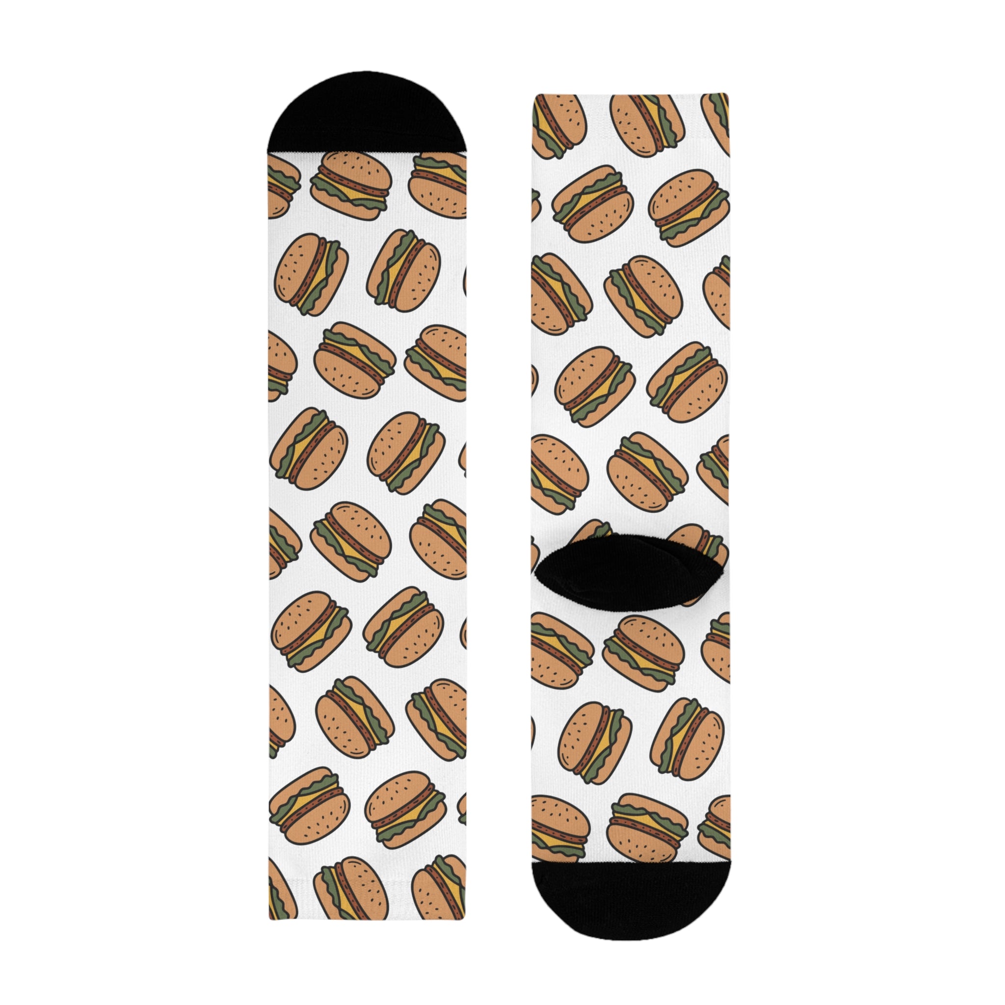 Odd Socks, Same Vibe - Burger & Fries Crew Socks