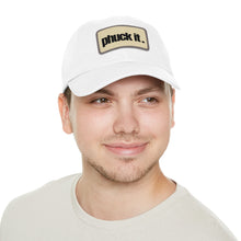 Dad Hat with Leather Patch (Rectangle)