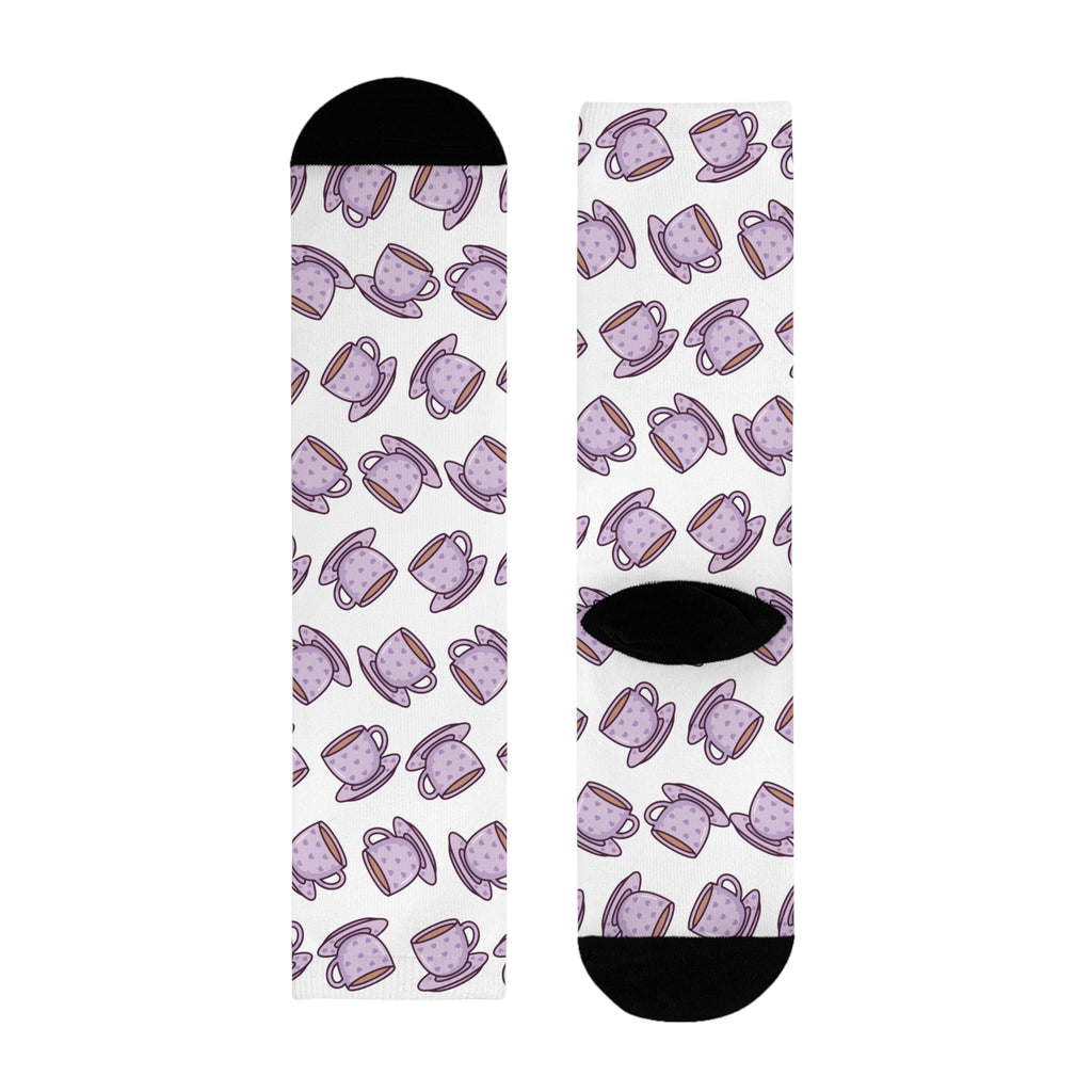 Odd Socks, Same Vibe - Tea and Biscuits Crew Socks