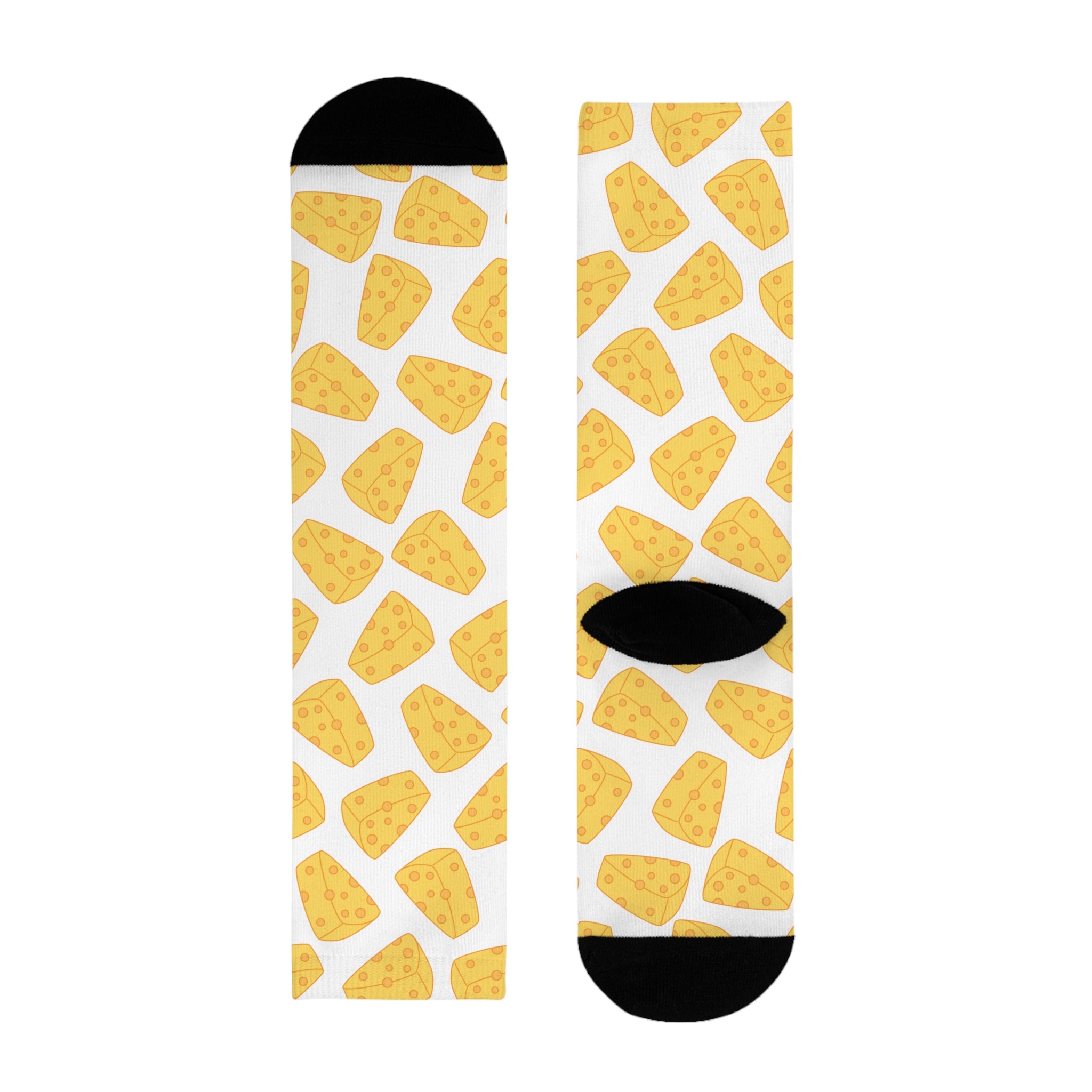 Odd Socks, Same Vibe - Wine & Cheese Crew Socks