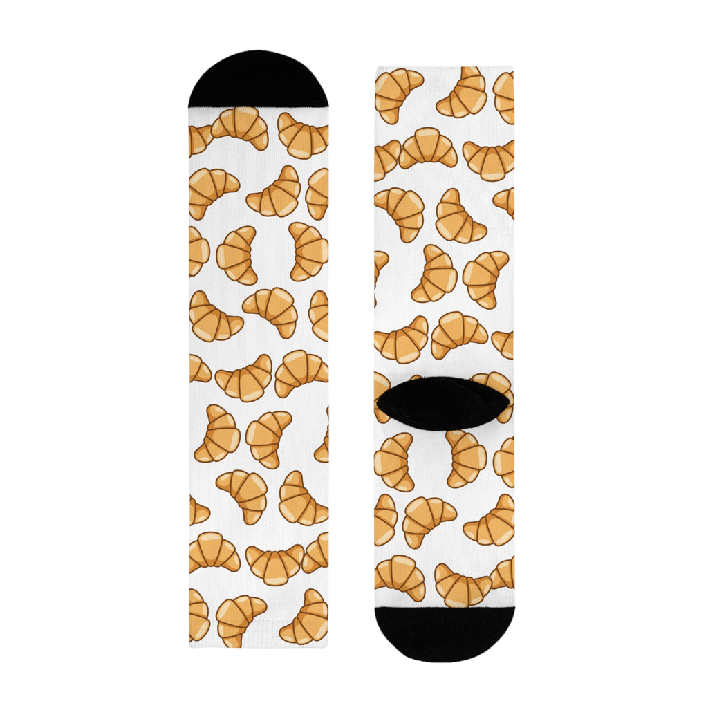 Odd Socks, Same Vibe - Coffee & Croissant Crew Socks