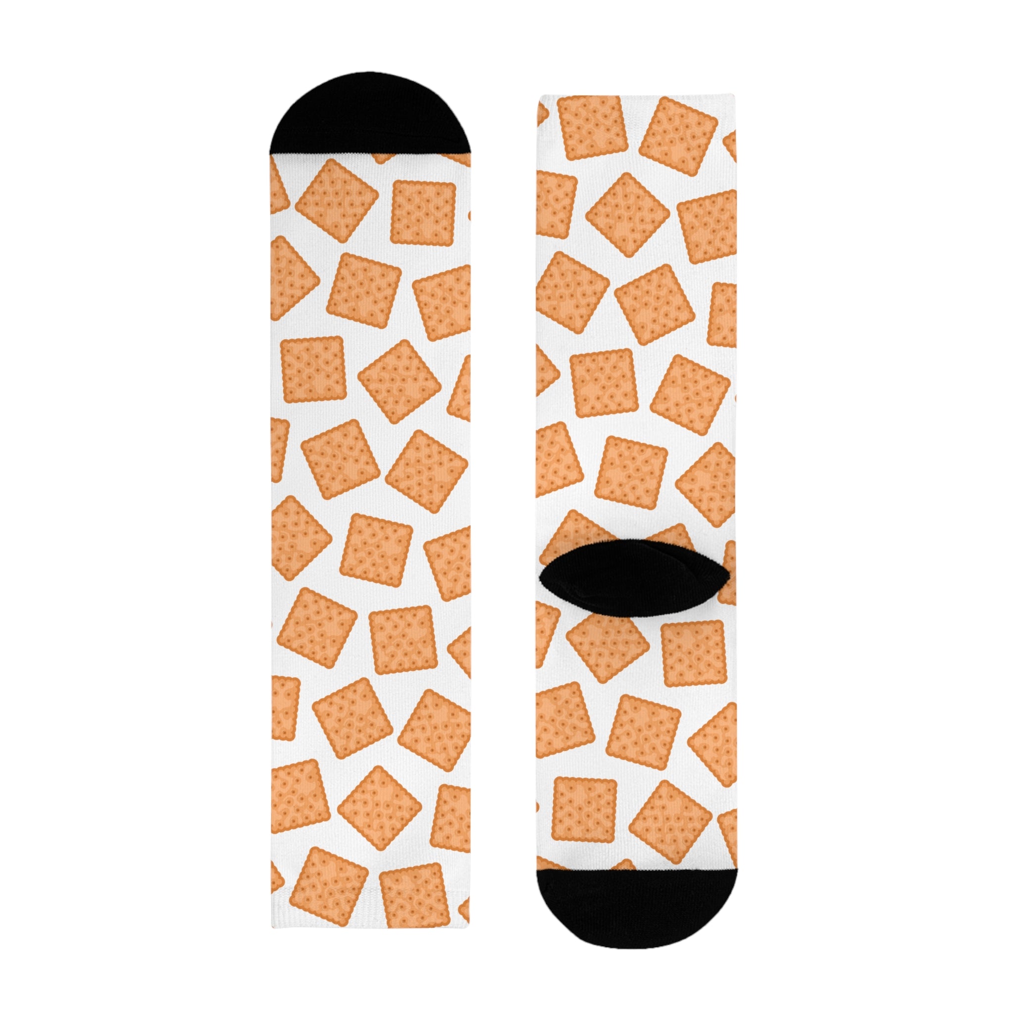 Odd Socks, Same Vibe - Tea and Biscuits Crew Socks