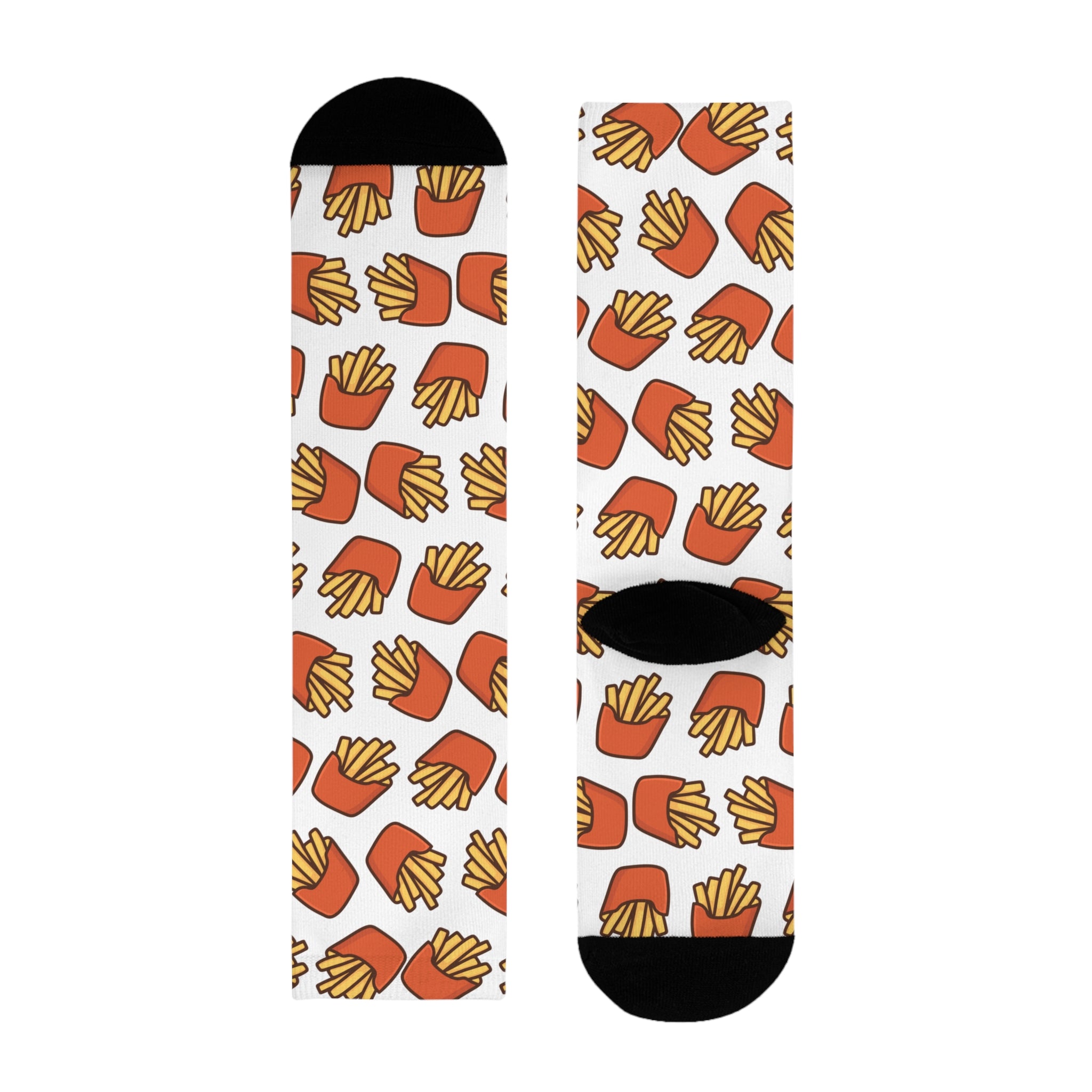 Odd Socks, Same Vibe - Burger & Fries Crew Socks