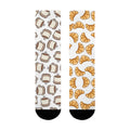 Odd Socks, Same Vibe - Coffee & Croissant Crew Socks