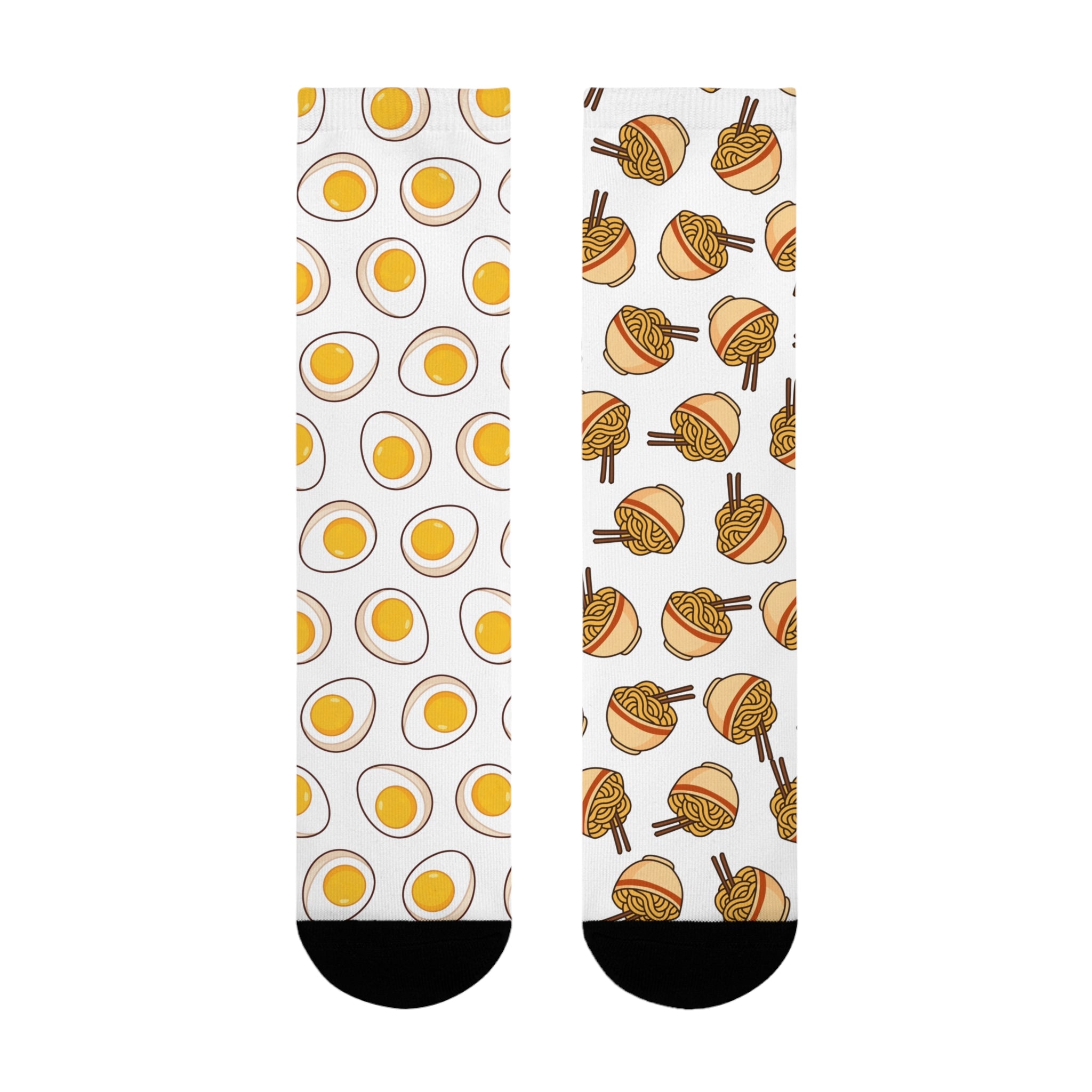Odd Socks, Same Vibe - Egg & Ramen Crew Socks