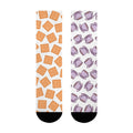 Odd Socks, Same Vibe - Tea and Biscuits Crew Socks