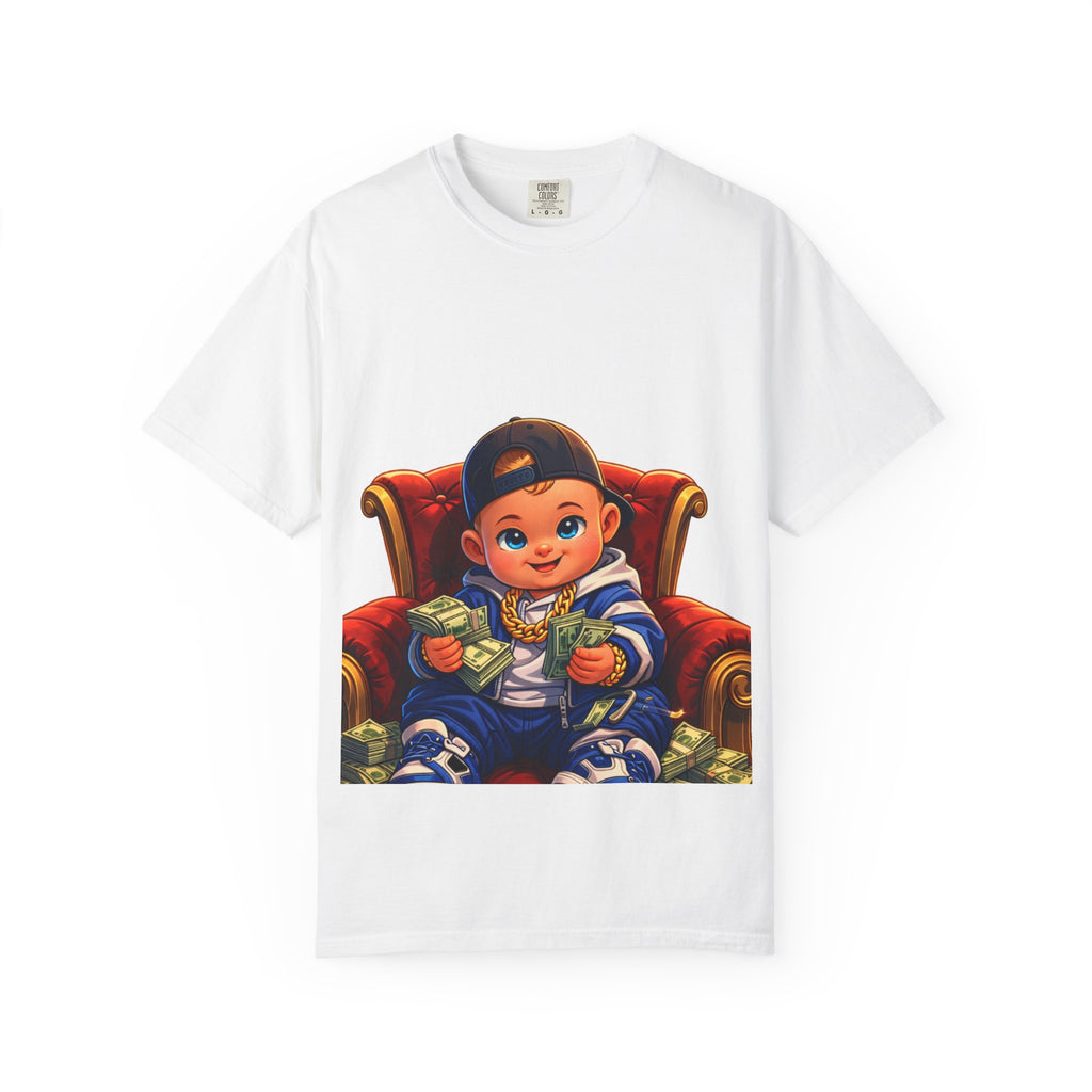 Money Baby T-Shirt — Cute Streetwear Graphic Tee with Baby Holding Cash
